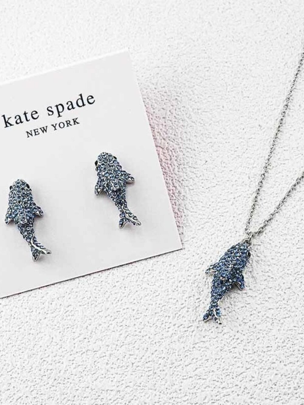 Kate Spade Shark Earring and Necklace Set - Picture 5 of 5